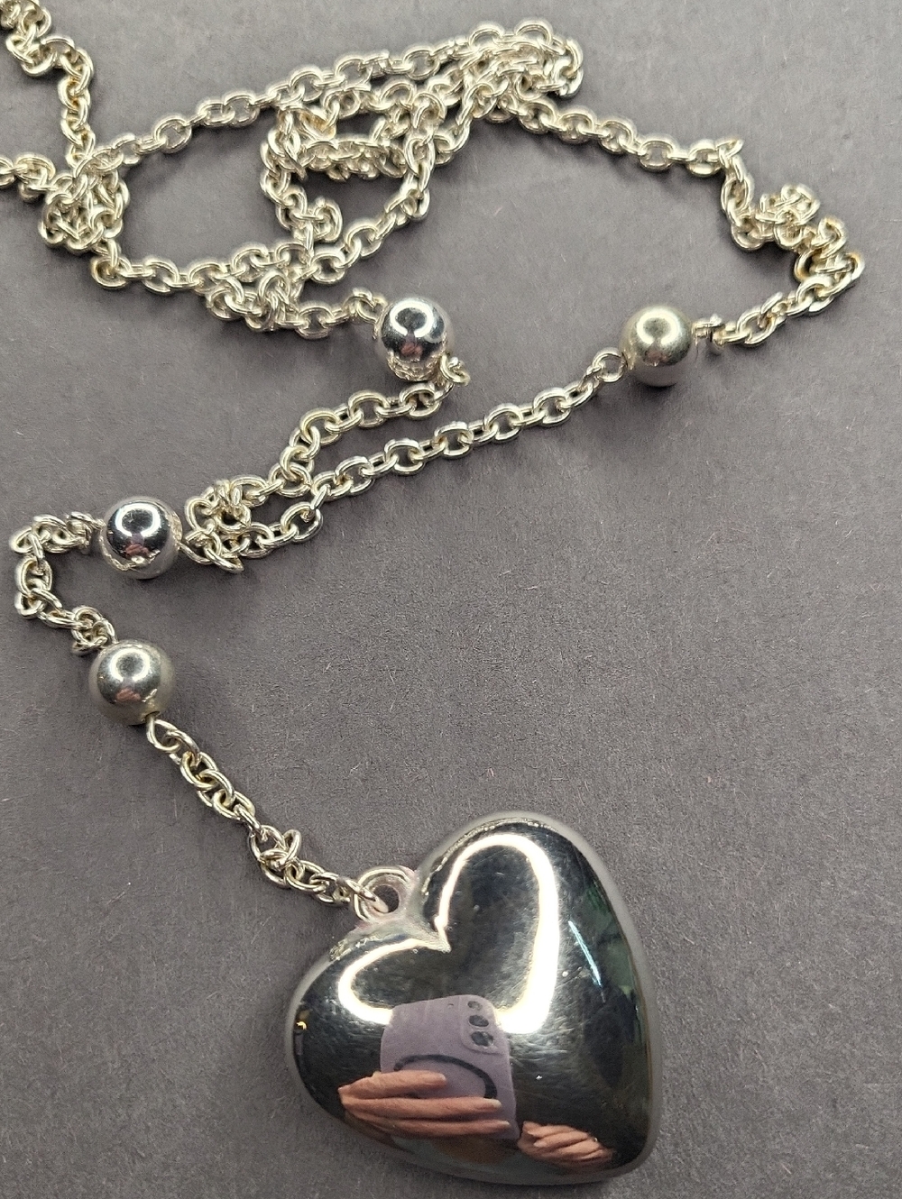 Silver Heart Pendant Necklace